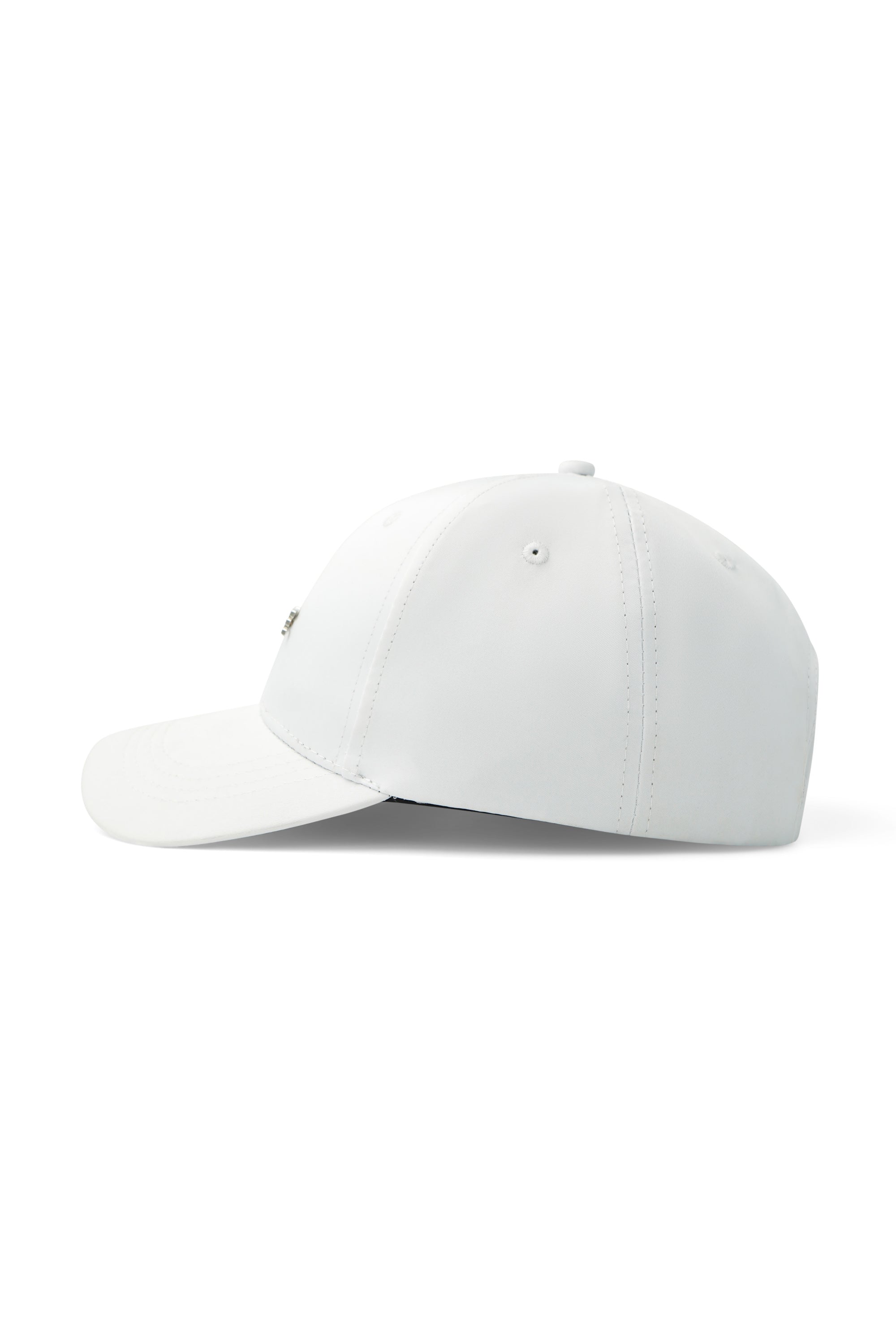 Metallic logo cap White