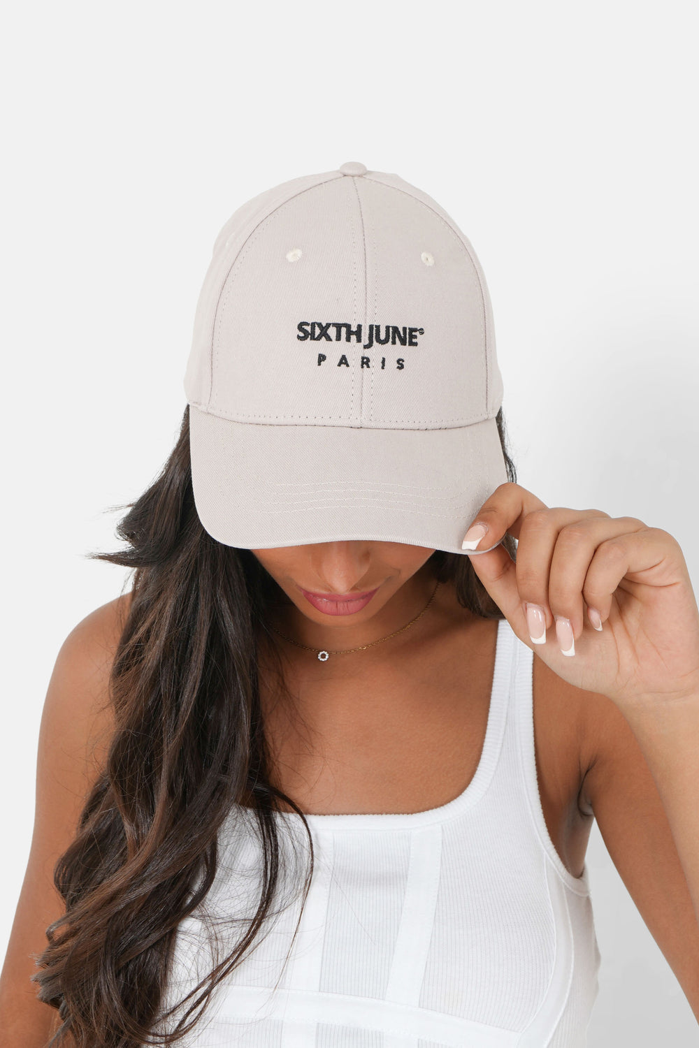 Casquette Titleist Beige Femme – Style Militaire, Coton, Réglable