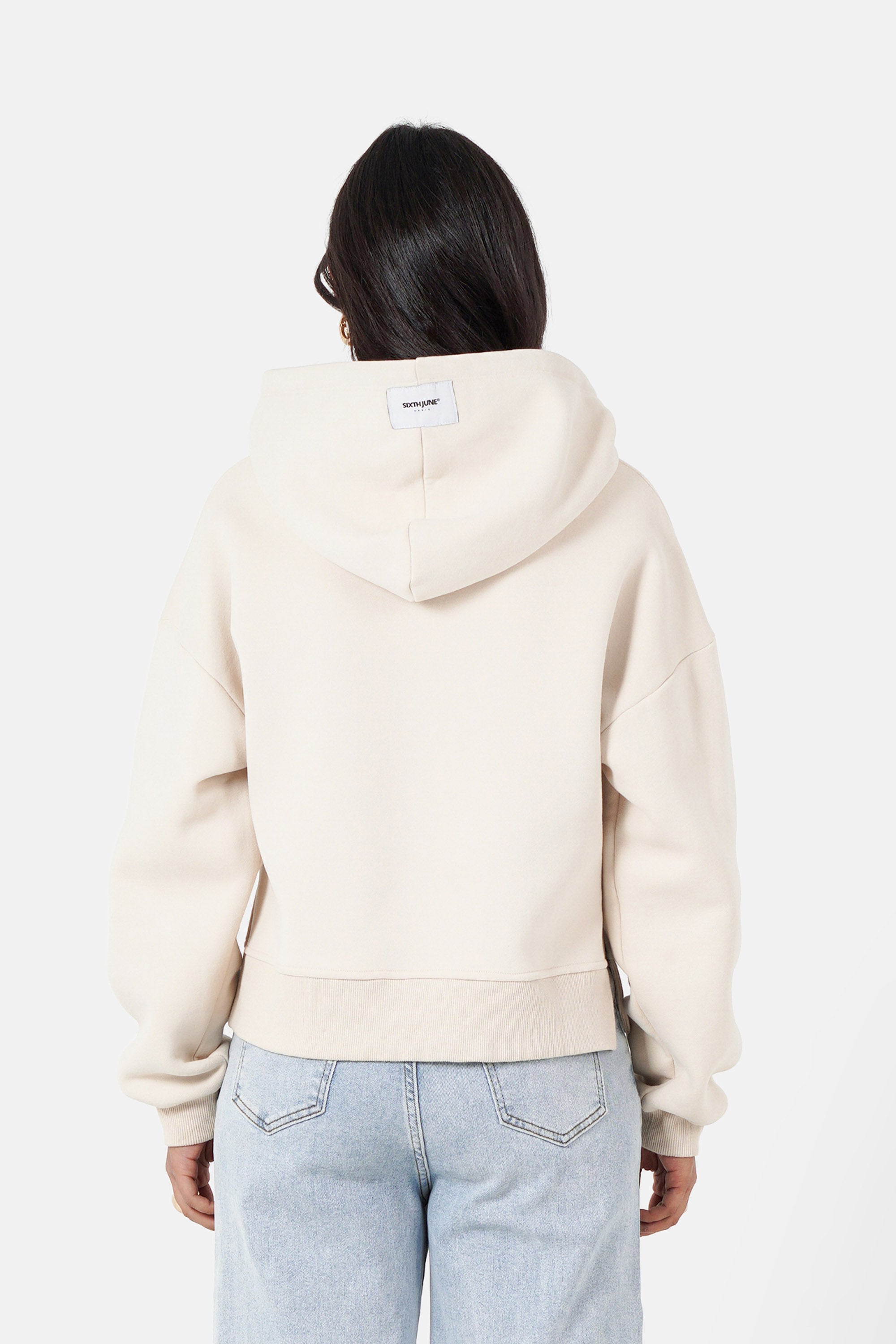 EMBROIDERY printed logo hoodie