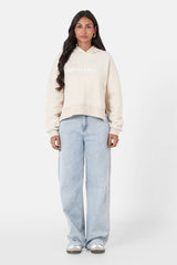 EMBROIDERY printed logo hoodie