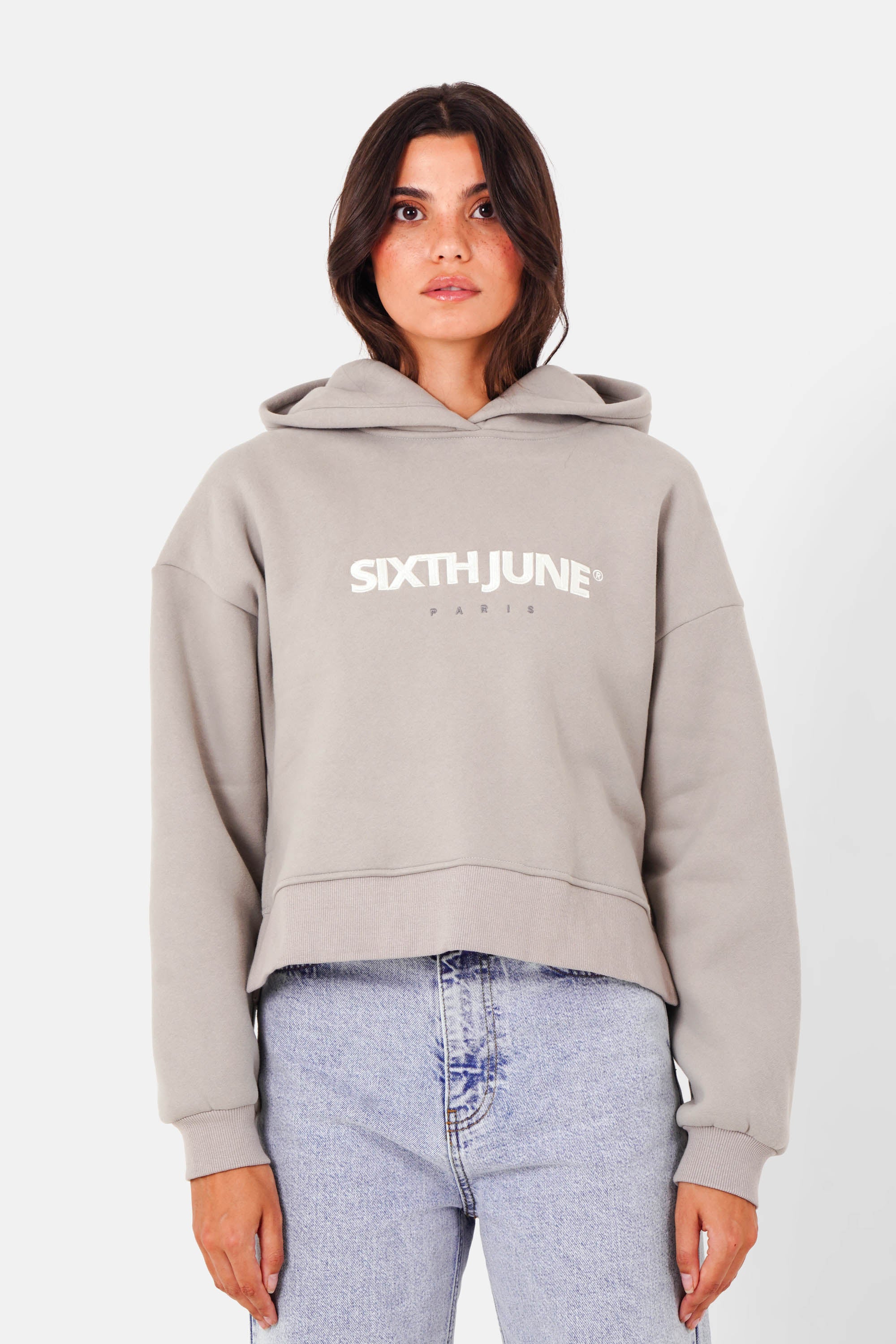 EMBROIDERY printed logo hoodie