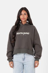 EMBROIDERY printed logo hoodie