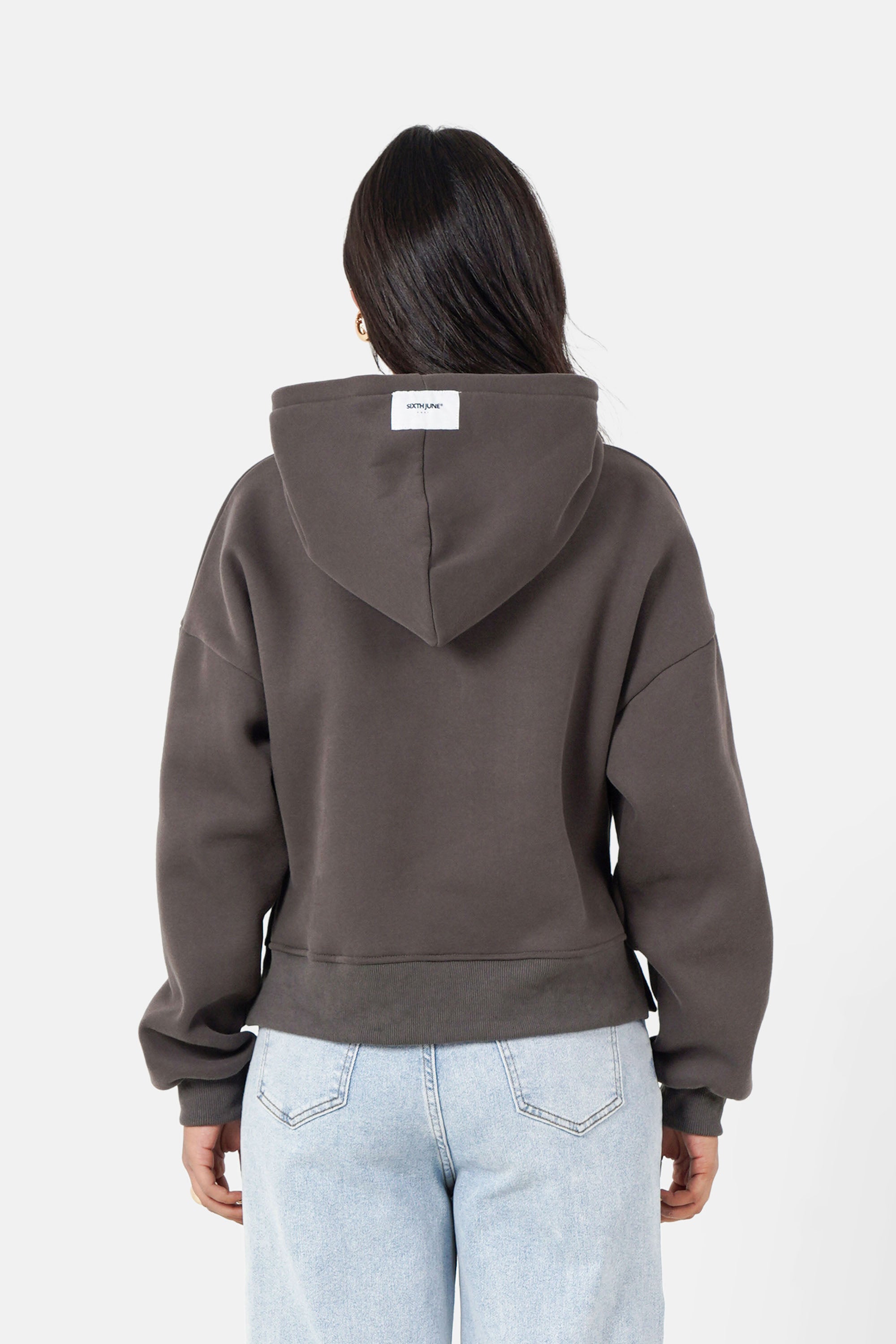 EMBROIDERY printed logo hoodie