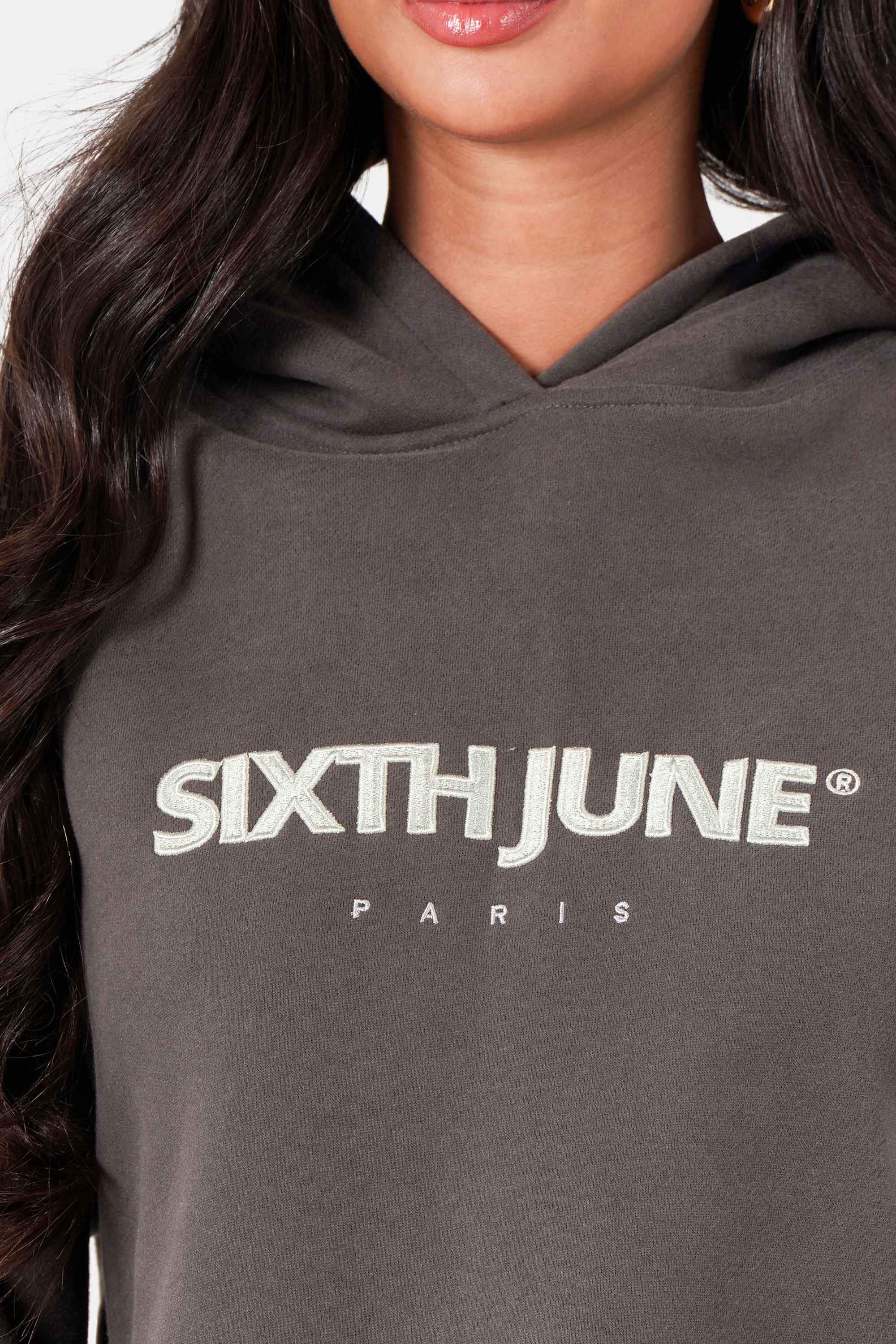 EMBROIDERY printed logo hoodie