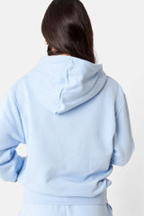 Gesticktes Logo-Sweatshirt Blau