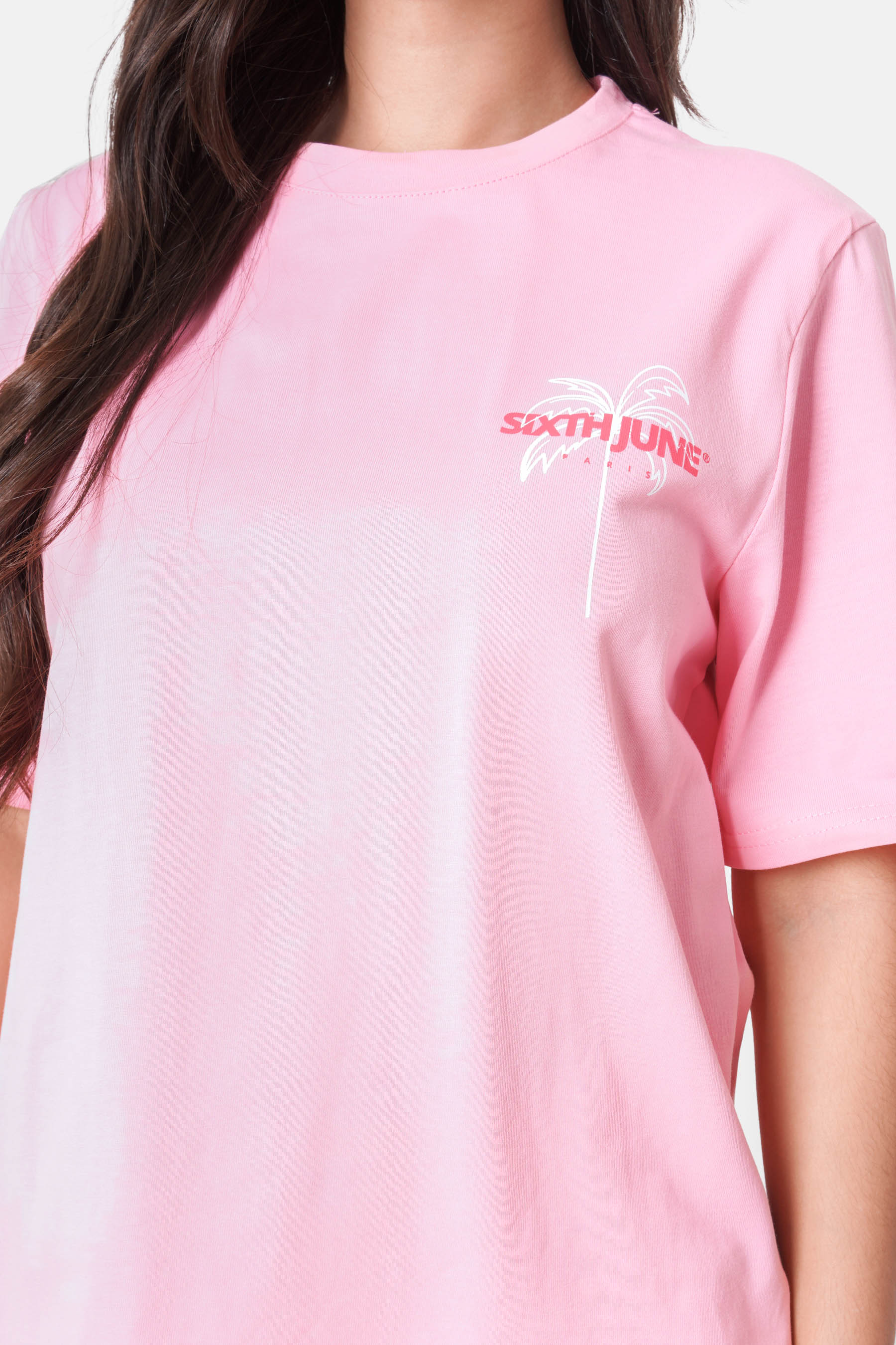 Beaches print t-shirt Pink 