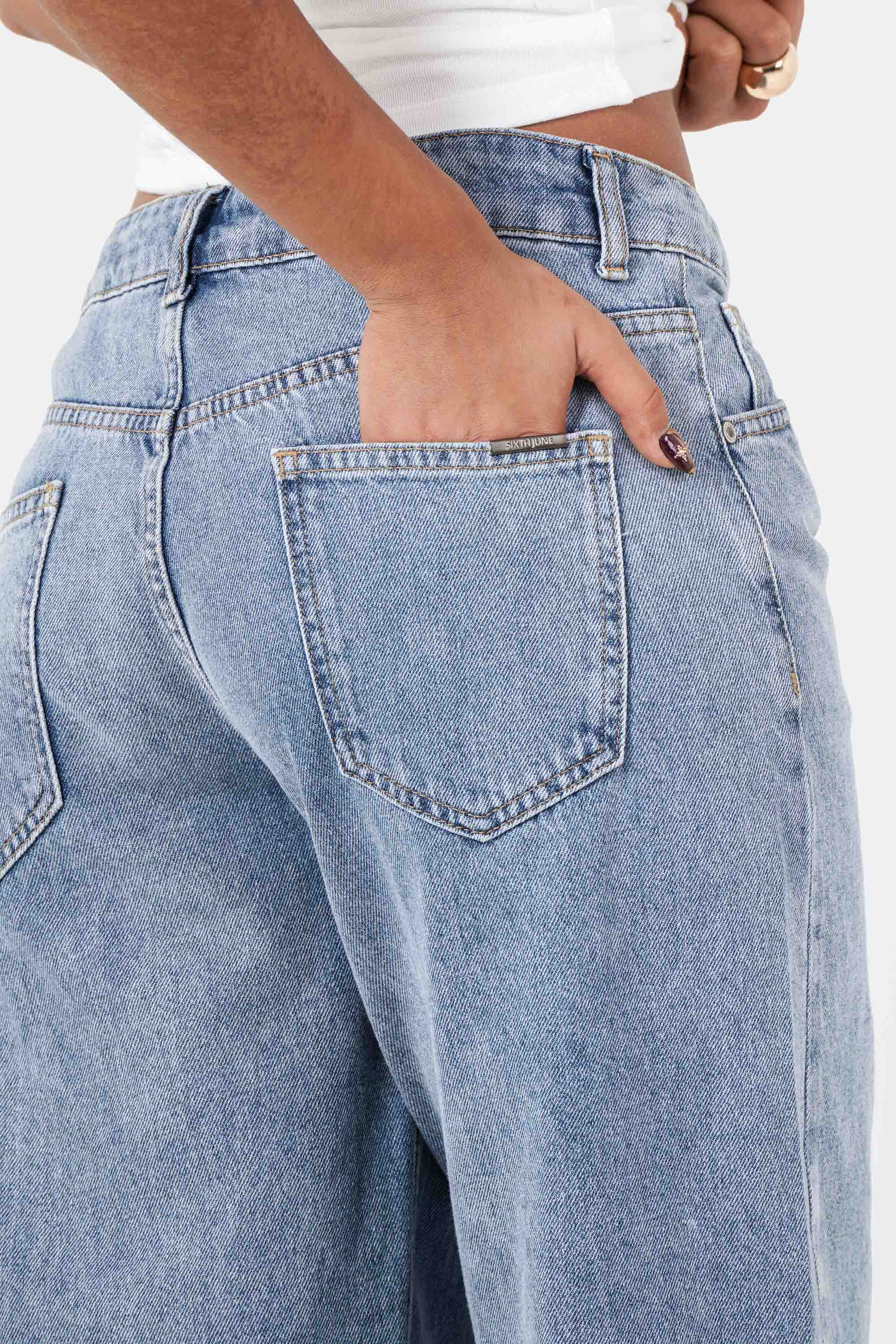 SLIT denim pant