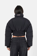 CORSET cropped puffer jacket