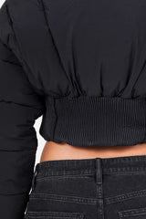 CORSET cropped puffer jacket