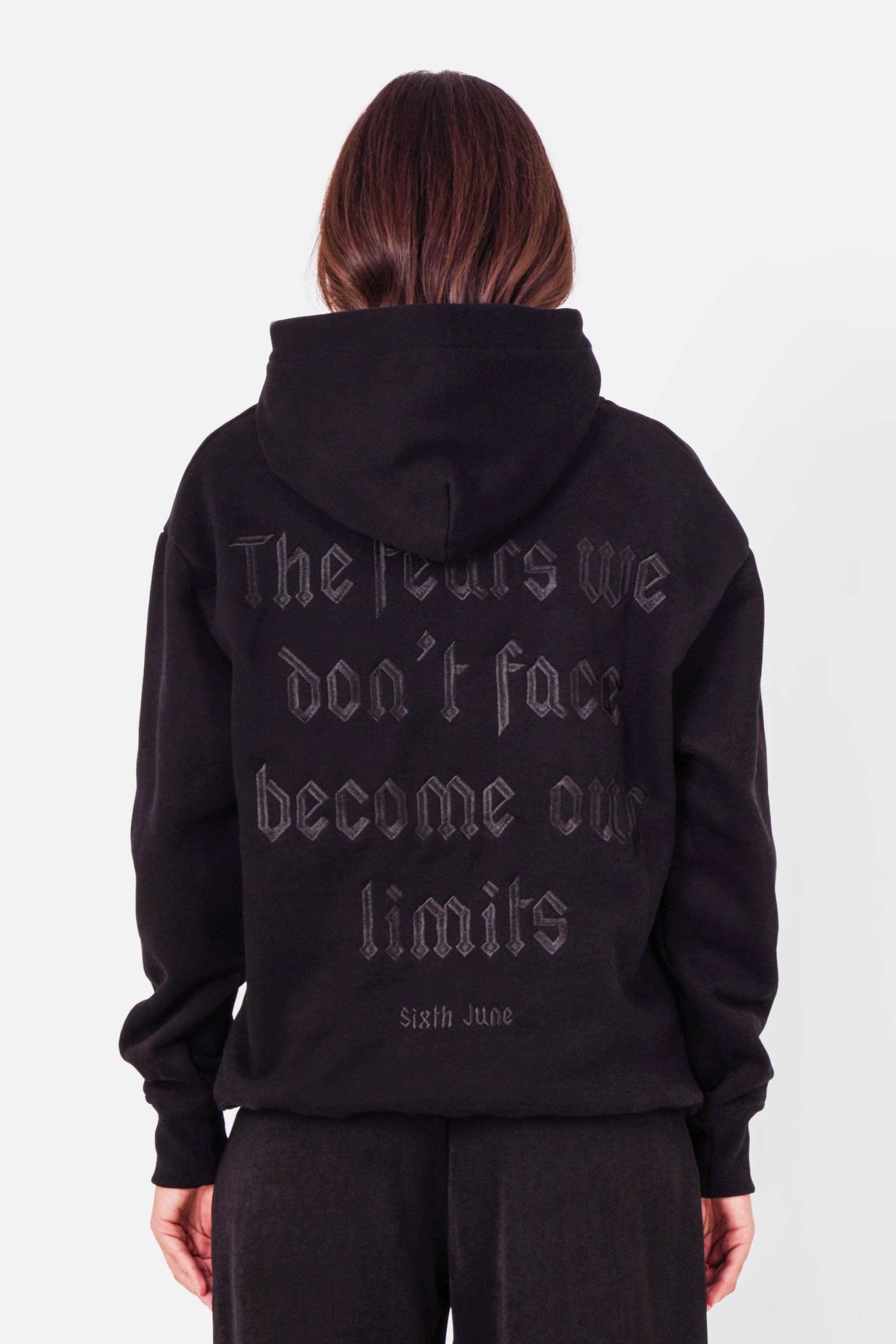 THE FEAR embroidery hoodie