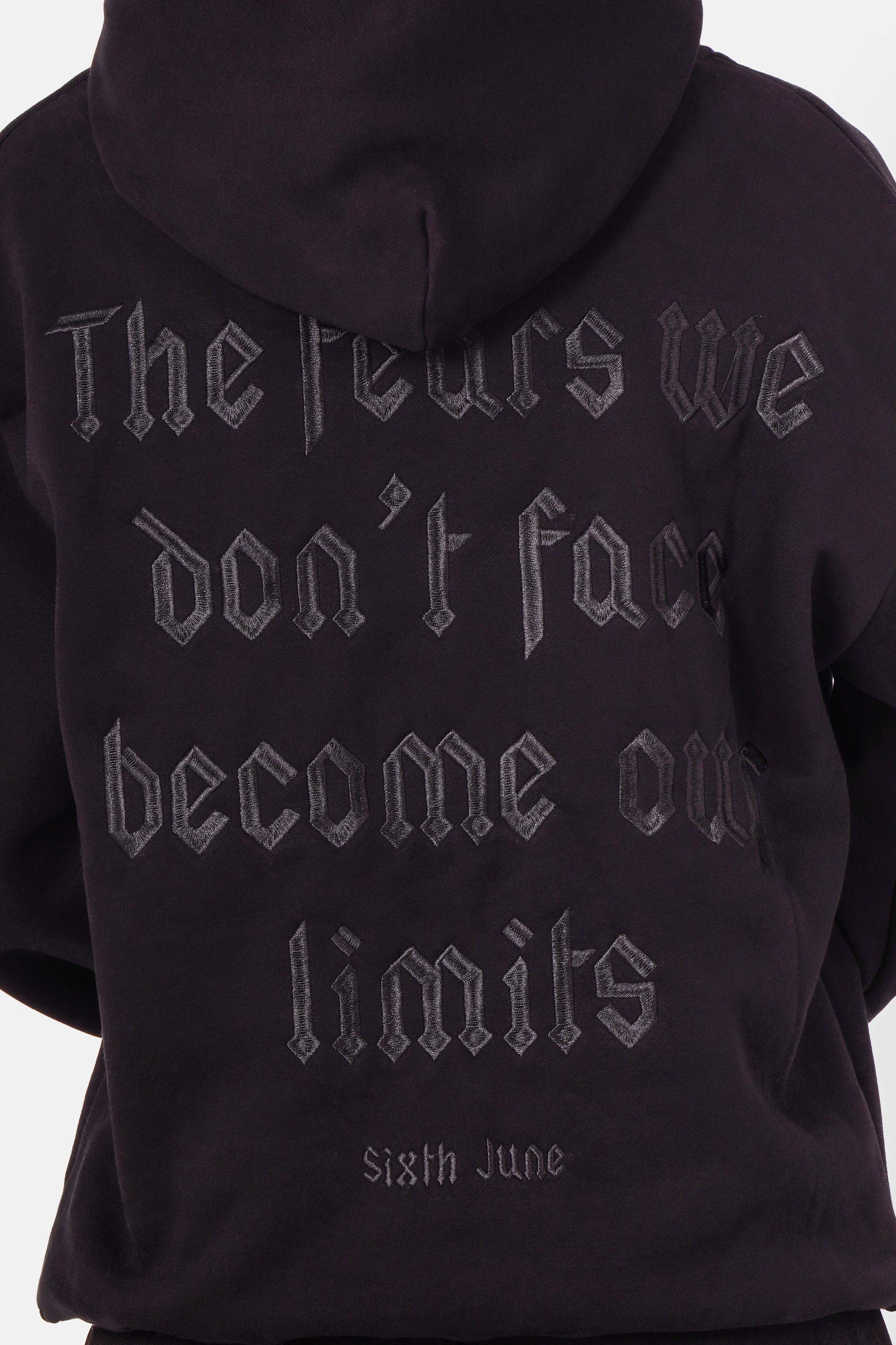THE FEAR embroidery hoodie
