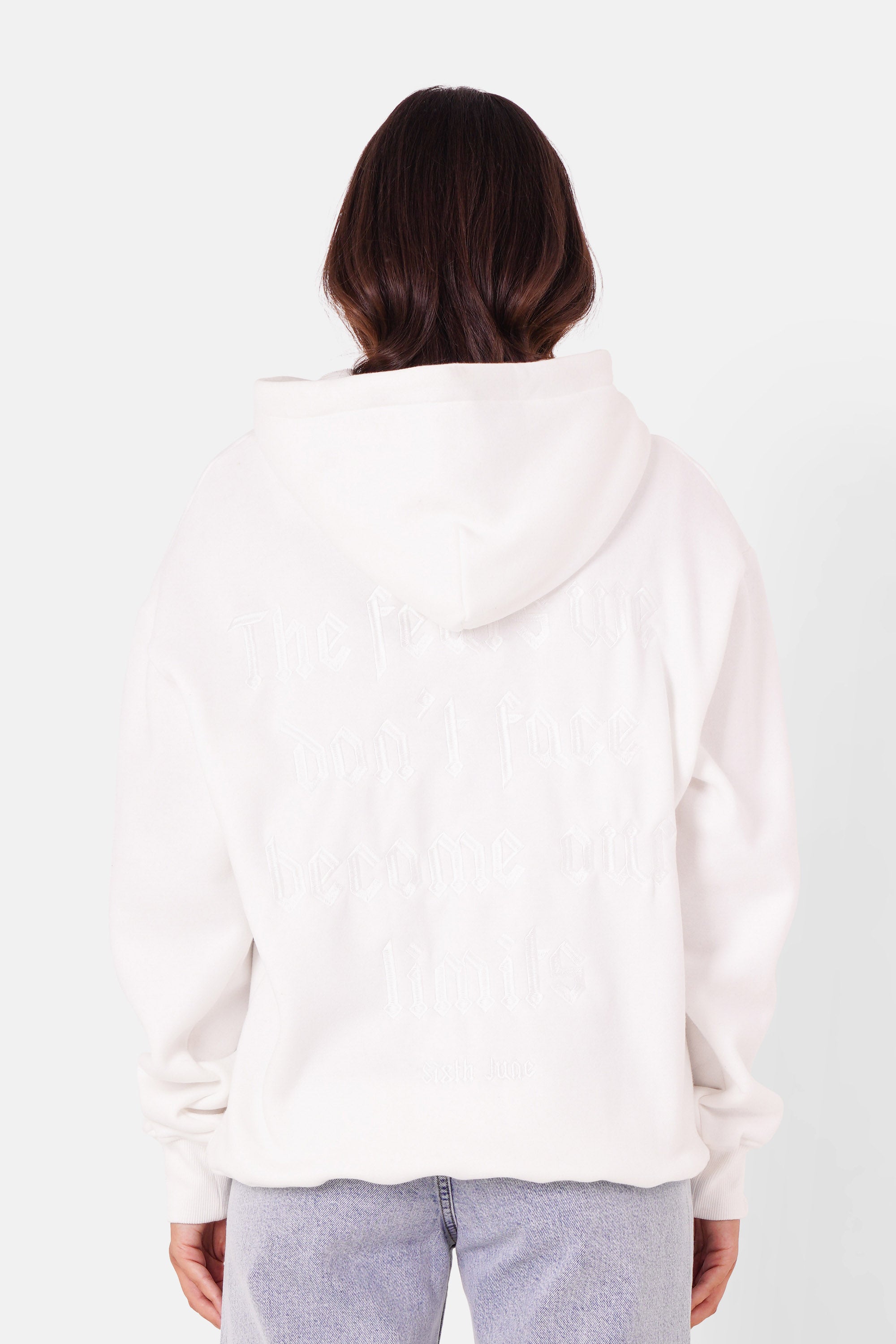 THE FEAR embroidery hoodie