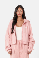 ELEVATE printed zipper hoodie