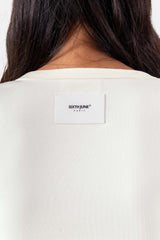 6 HEART buttoned l/s top