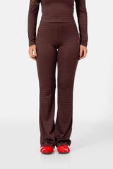 6 HEART textured pant