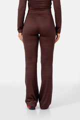 6 HEART textured pant