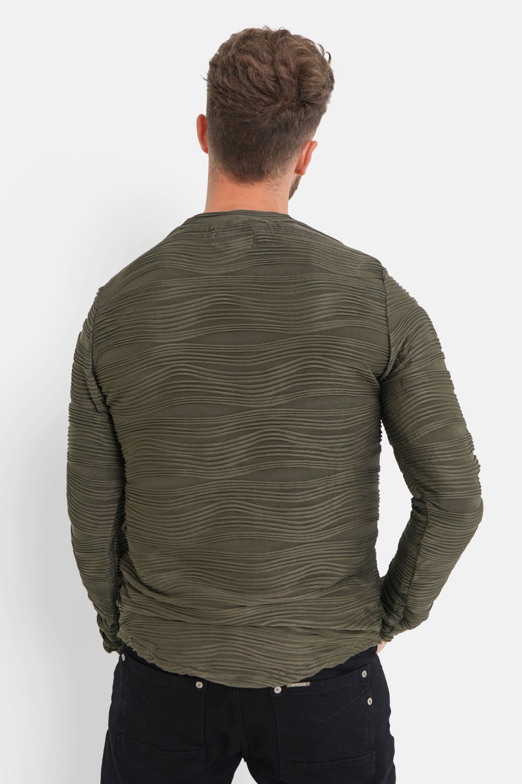 Waves Relief T-Shirt Khaki
