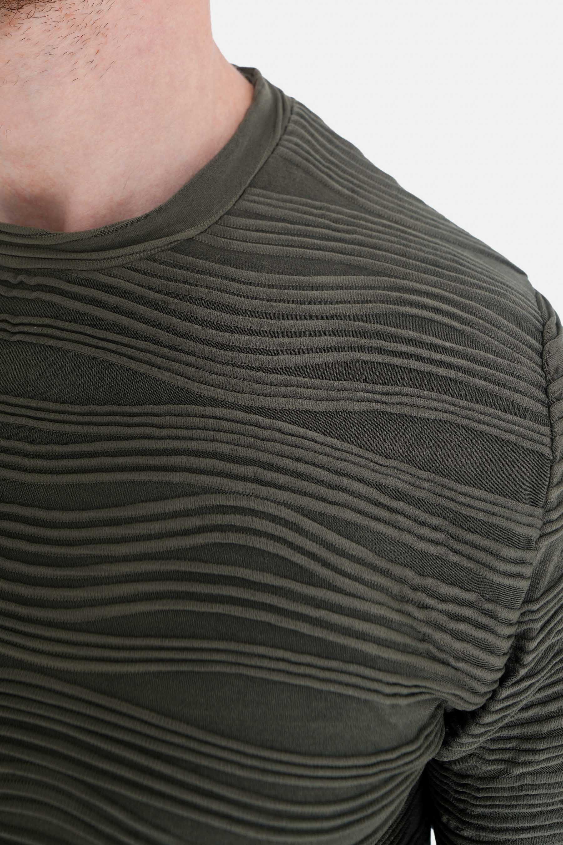 Waves Relief T-Shirt Khaki