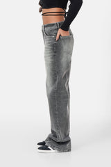 WIDE leg denim jean