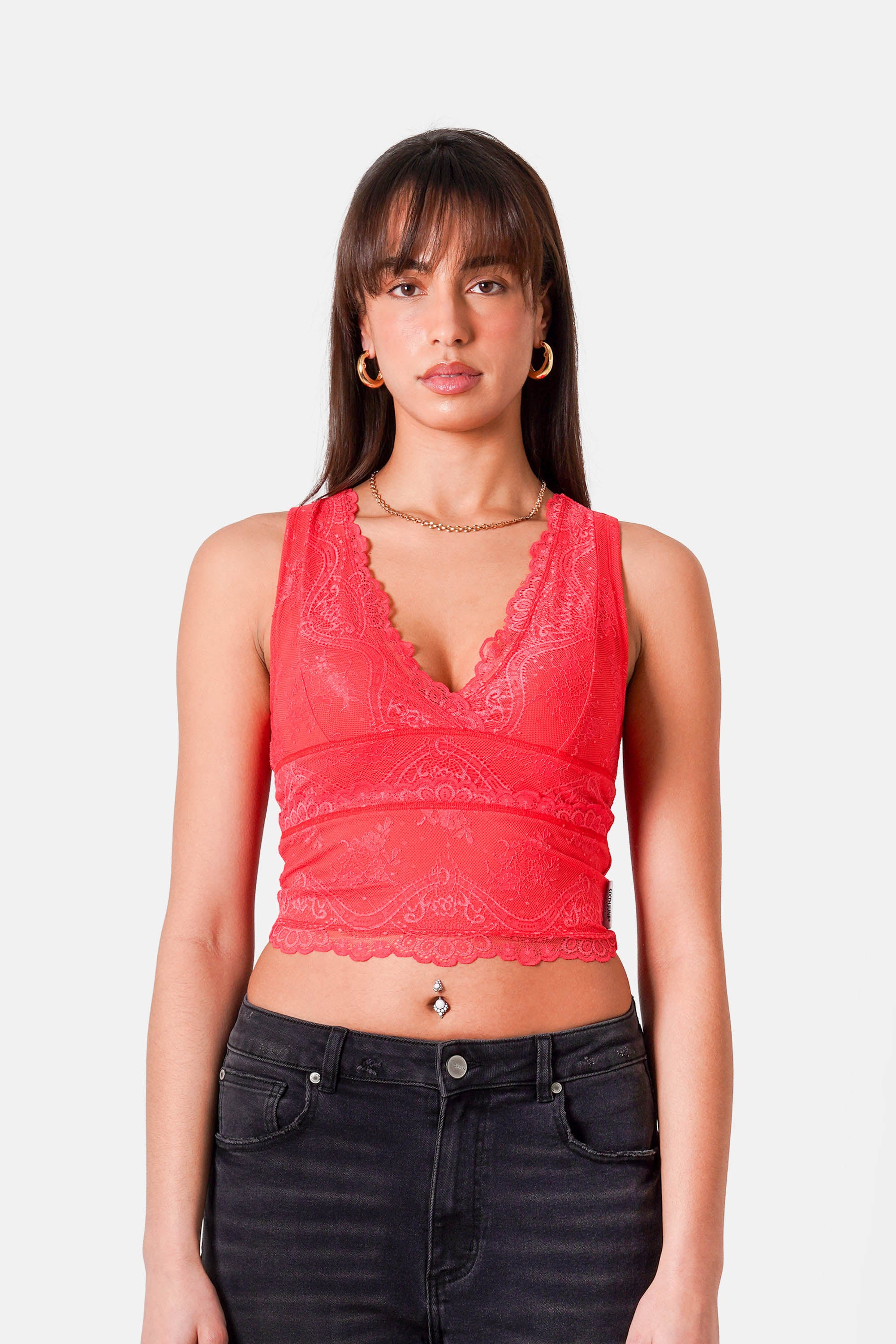 TEXTURED lace w/s top