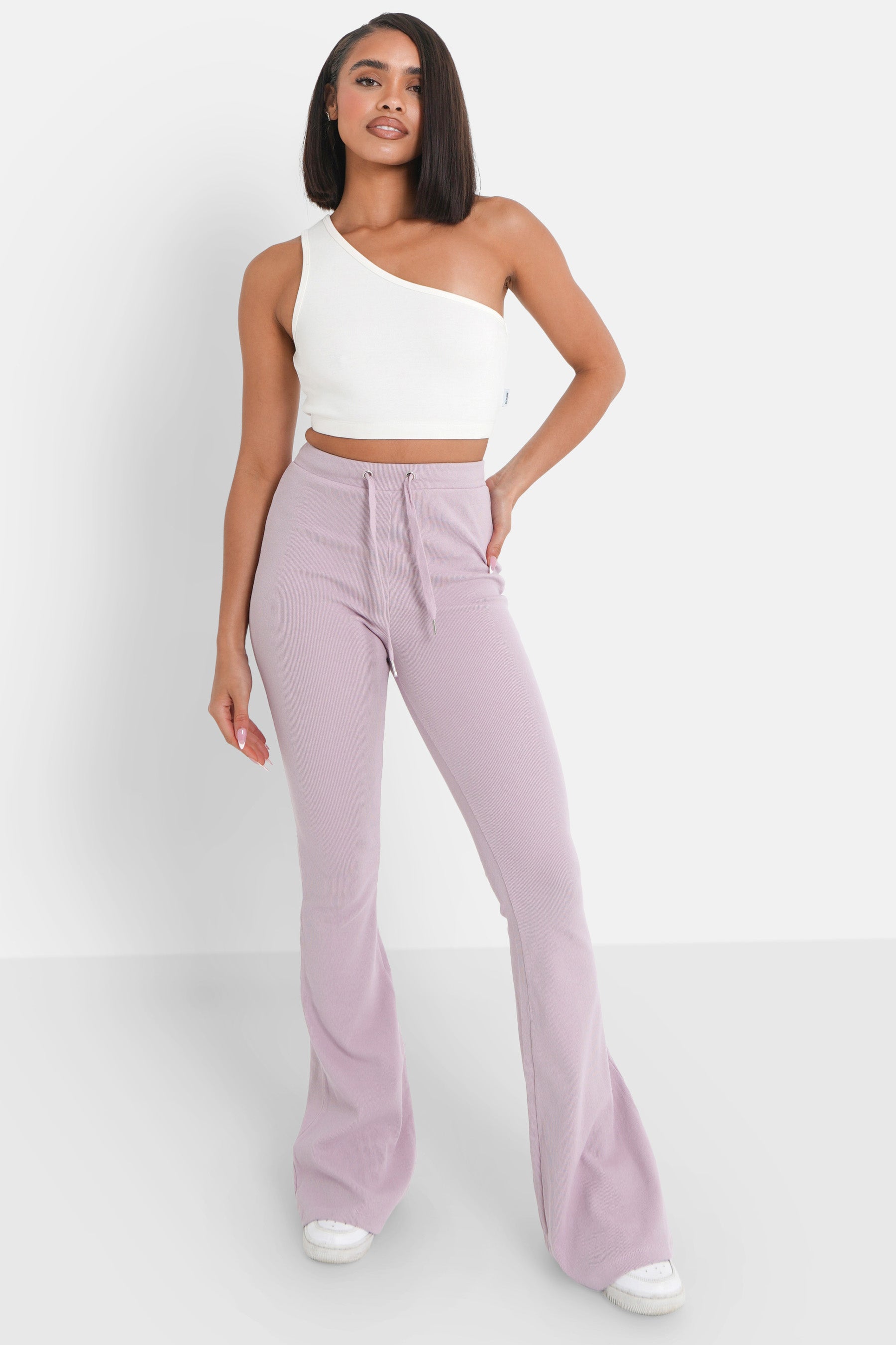 Pantalon flare Violet clair