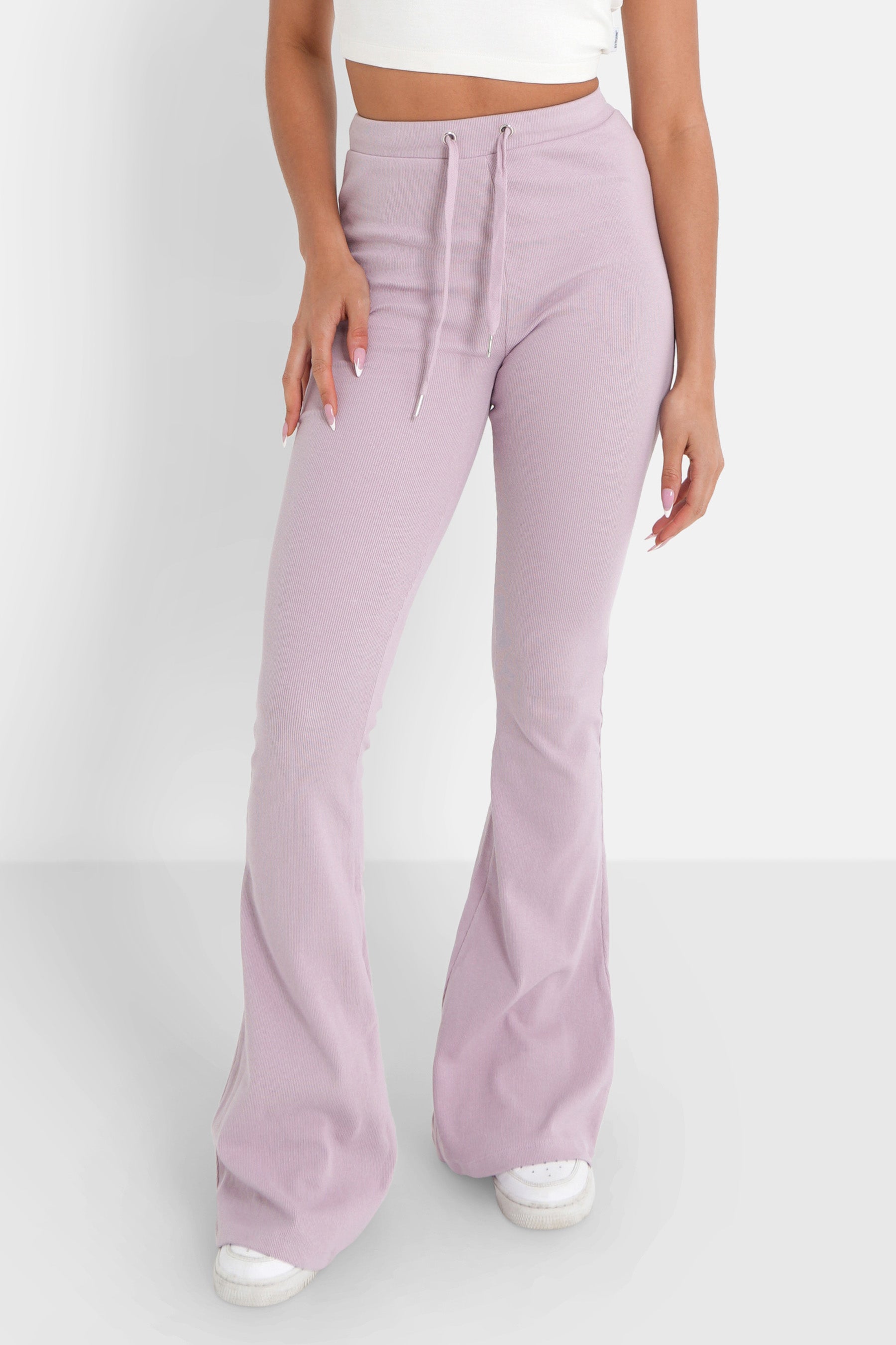 Pantalon flare Violet clair