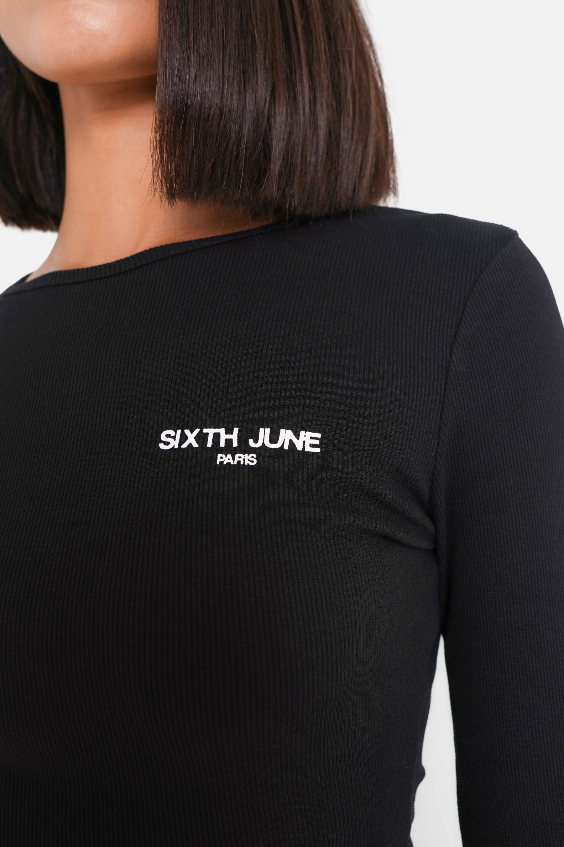 Robe boucle logo Noir