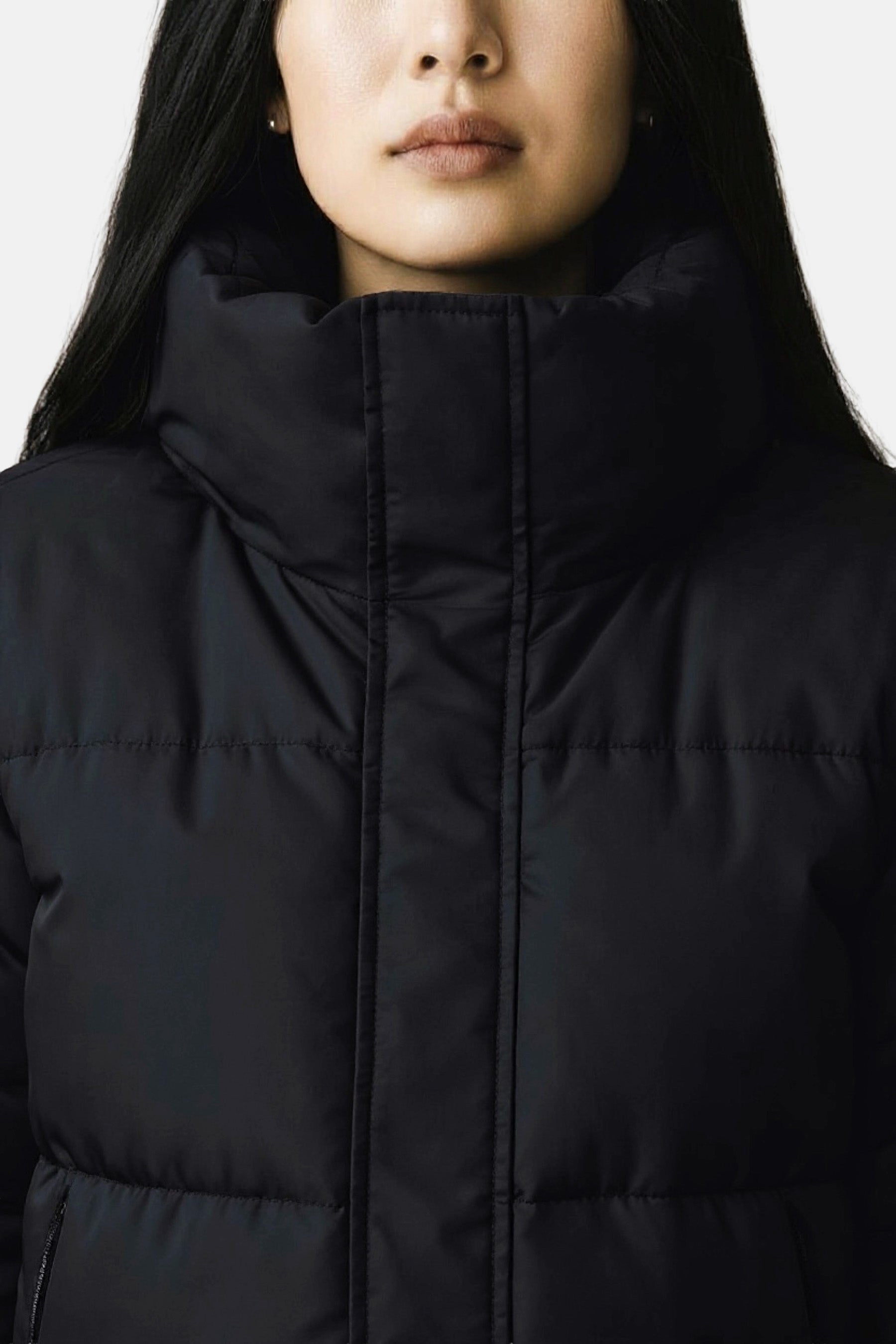 Oversized long puffer jacket