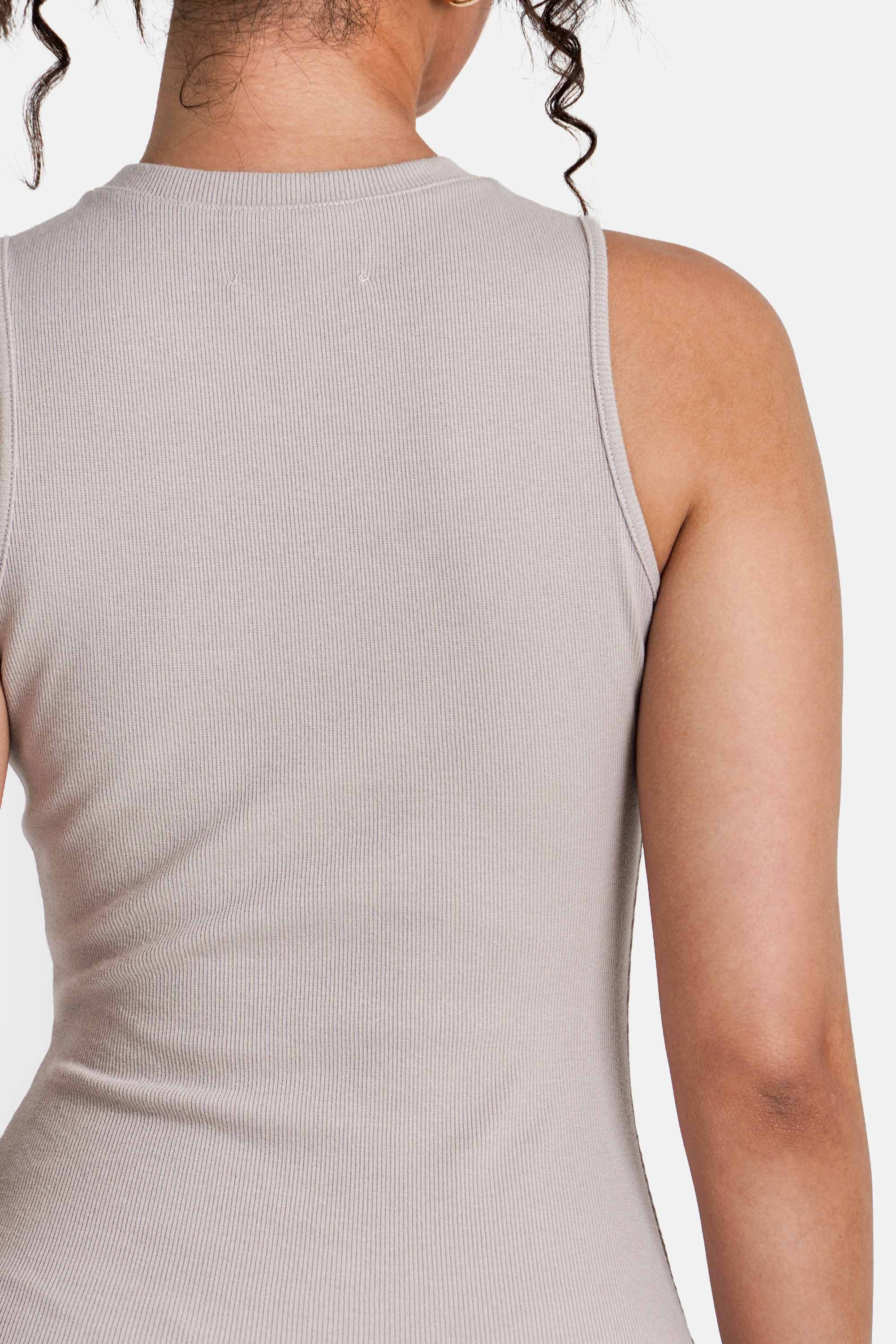 RIBBED logo mini w/s dress