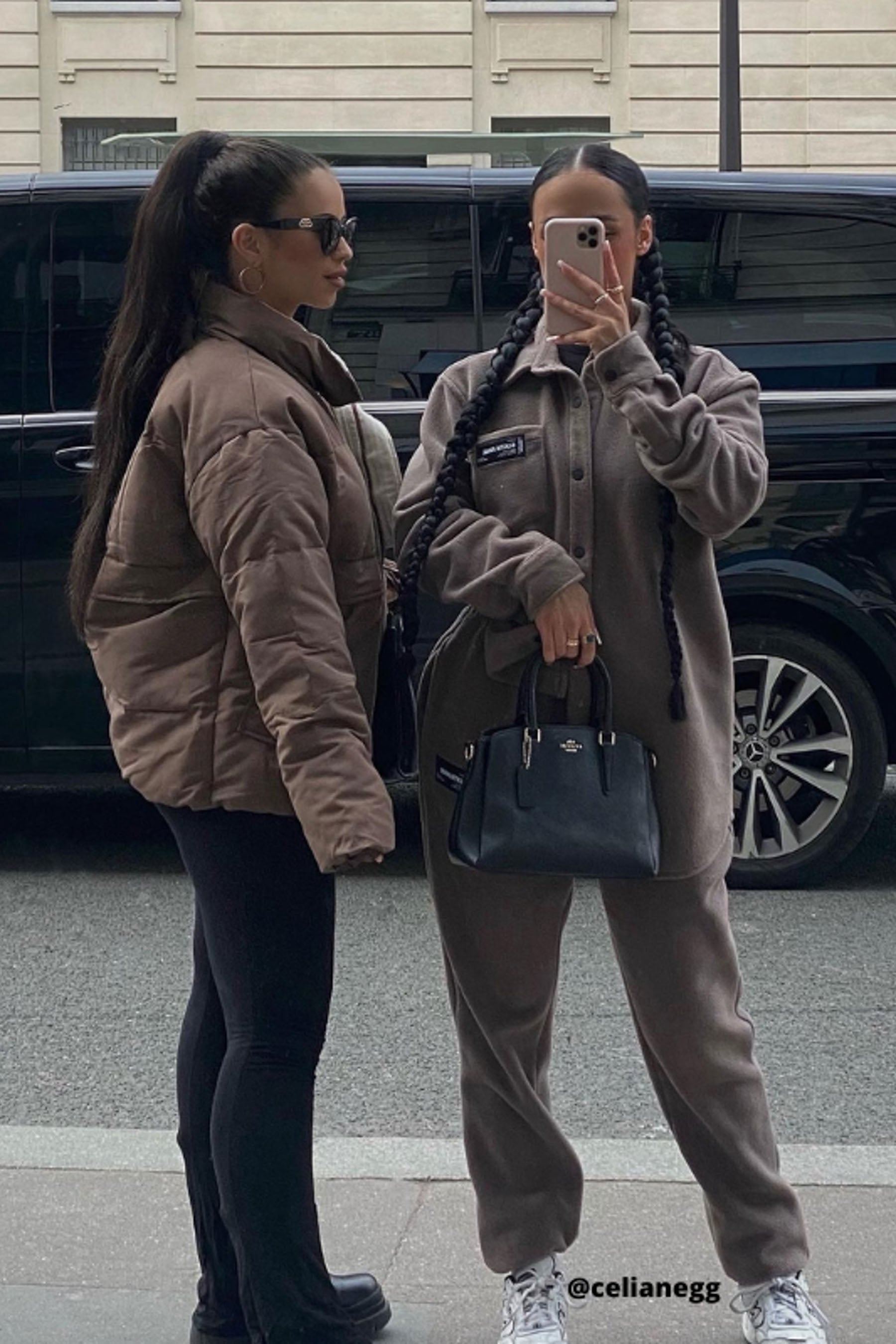 Veste polaire oversize Beige foncé