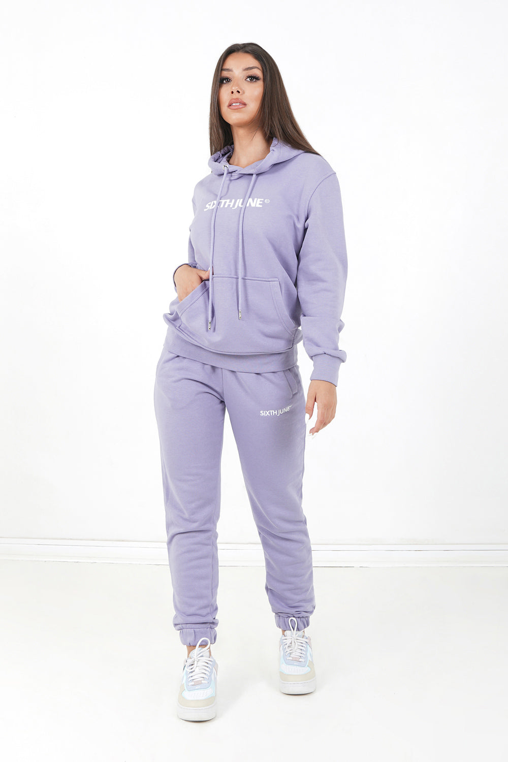 Jogging soft logo brodé Violet