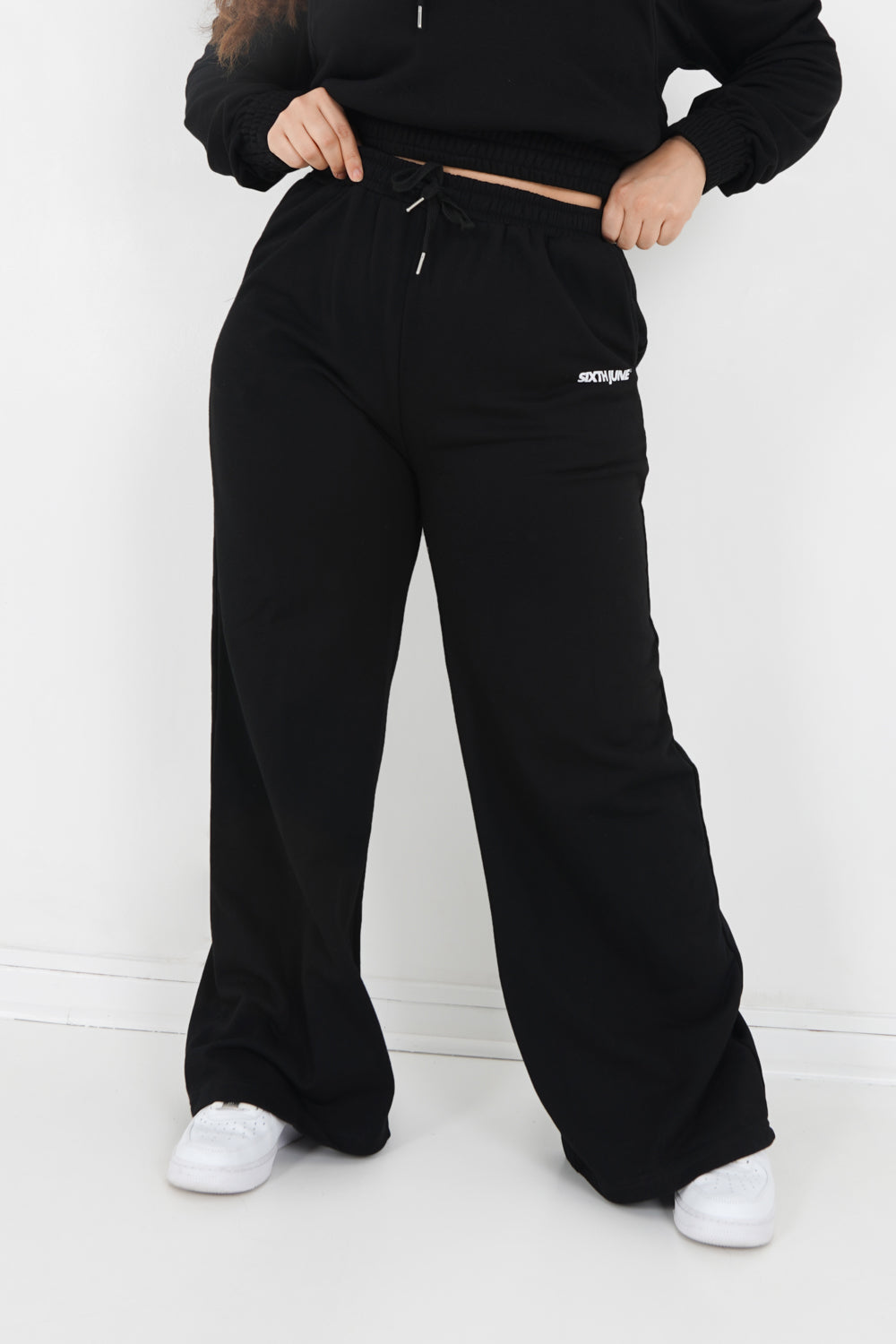 Jogging jambes larges Noir