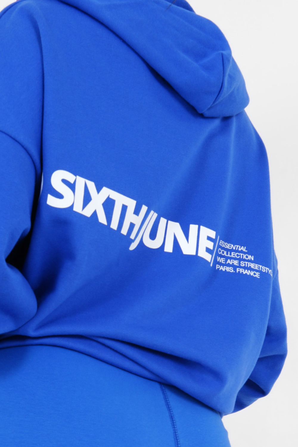 Oversize logo hoodie Blue