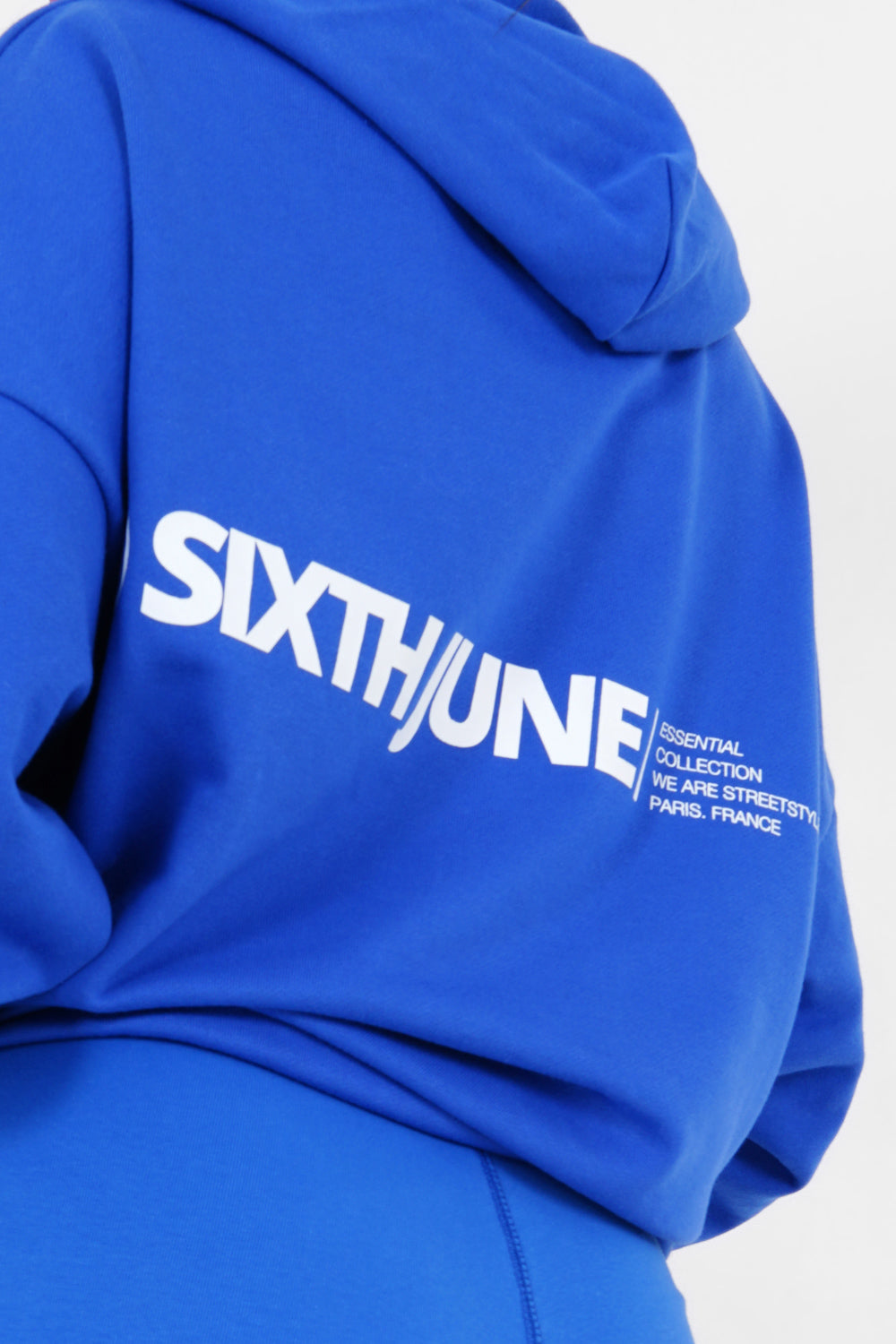 Sweat capuche oversize Bleu