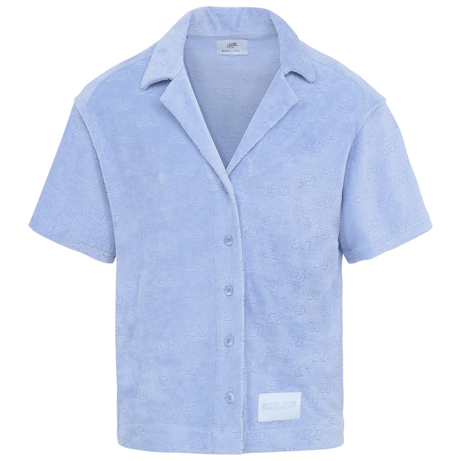 Sixth June - Chemise towel monogramme Bleu