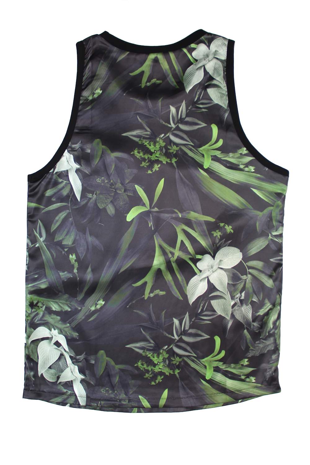 Sixth June - Débardeur plantes simili cuir noir Sixth June