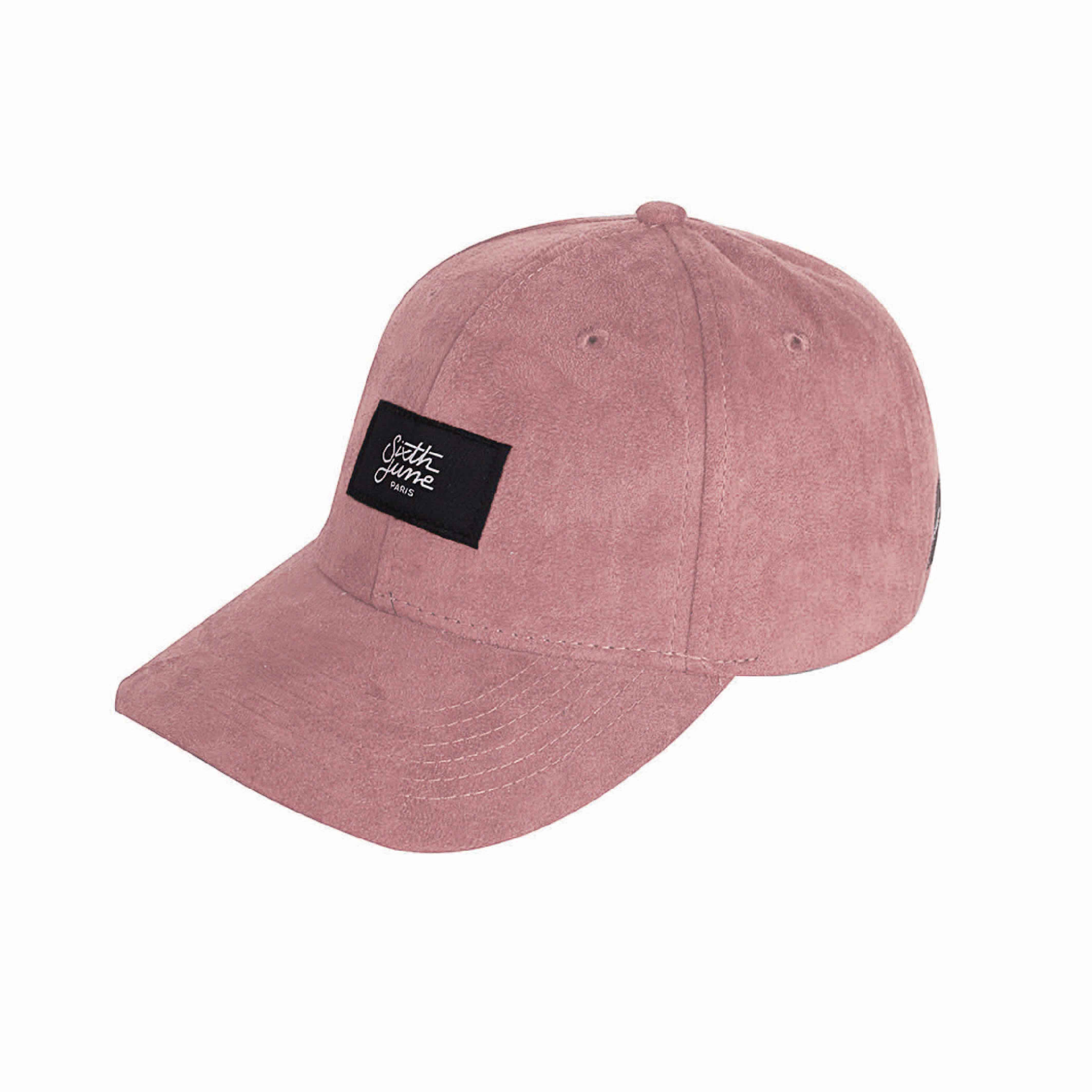Sixth June - Casquette suedine rose