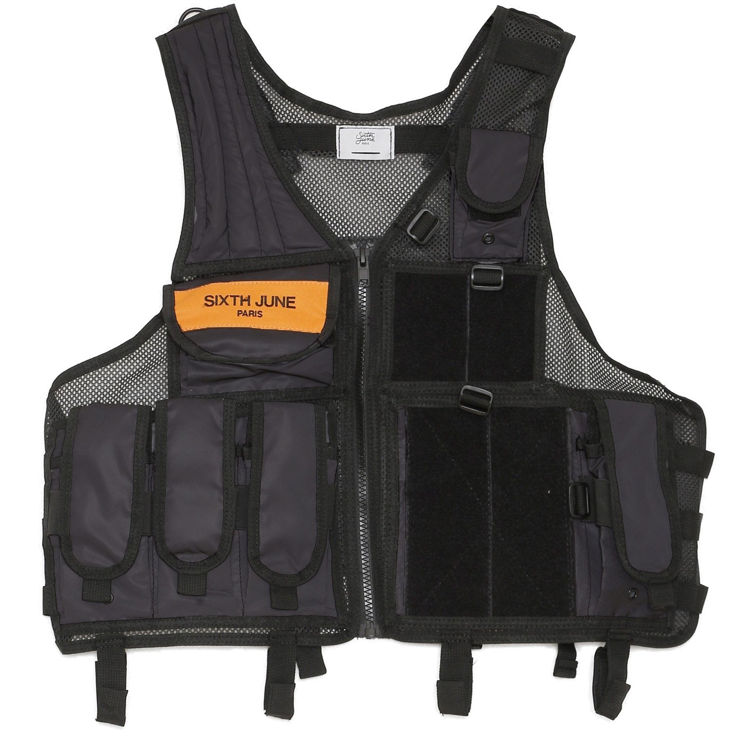 Gilet tactique réfléchissant propaganda noir