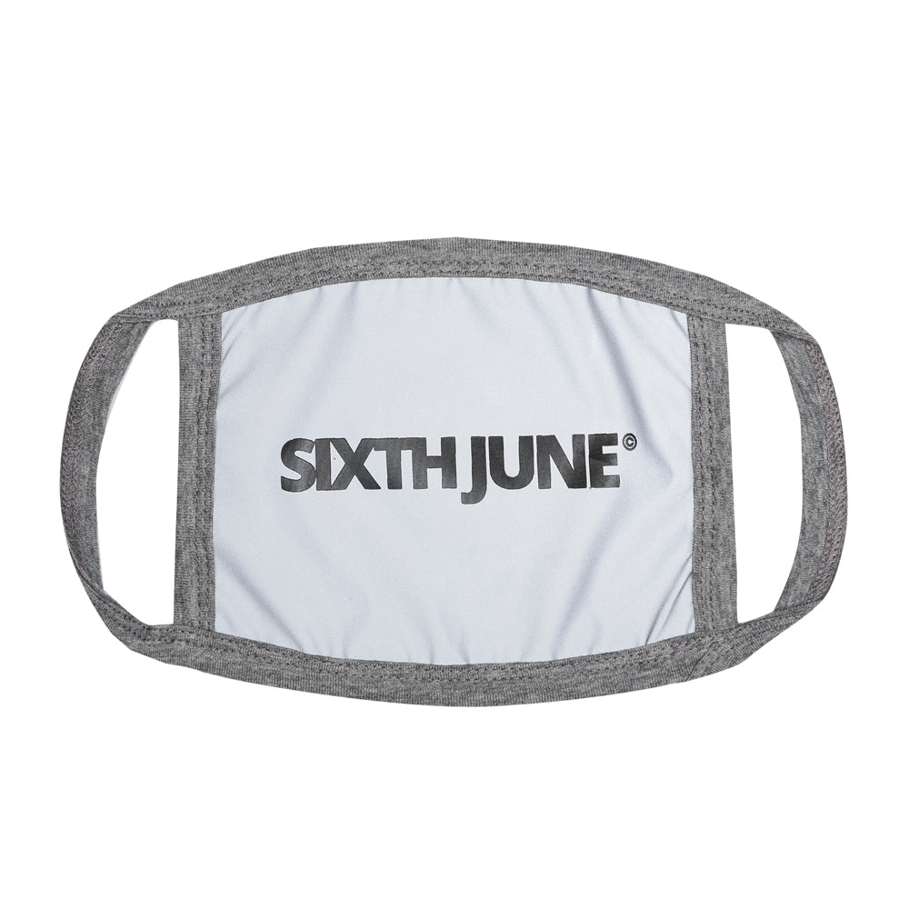 Sixth June - Masque réfléchissant logo Sixth June gris