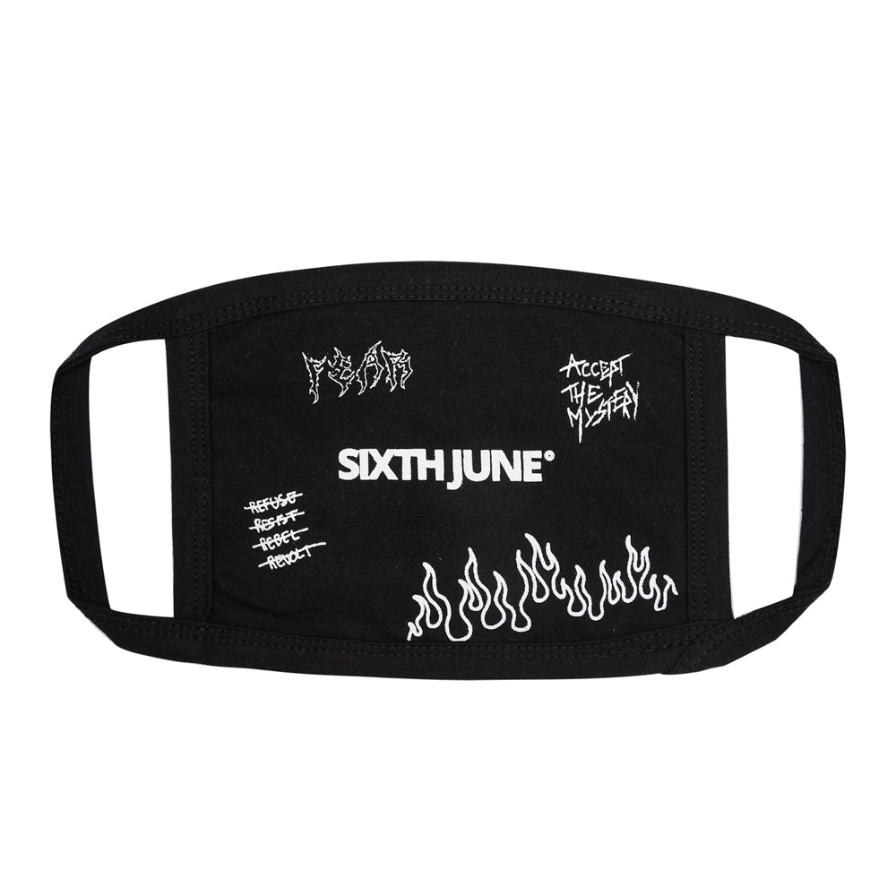 Sixth June - Masque logo Sixth June rock noir