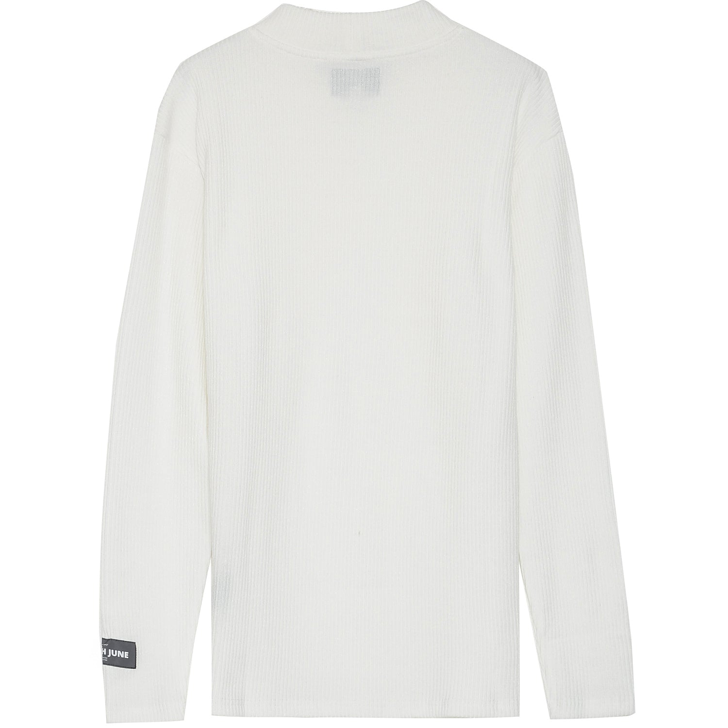 Sixth June - T-shirt col montant côtelé blanc