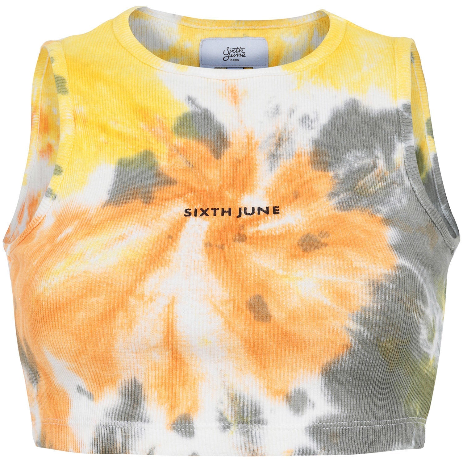 Top court tie dye spiral Orange