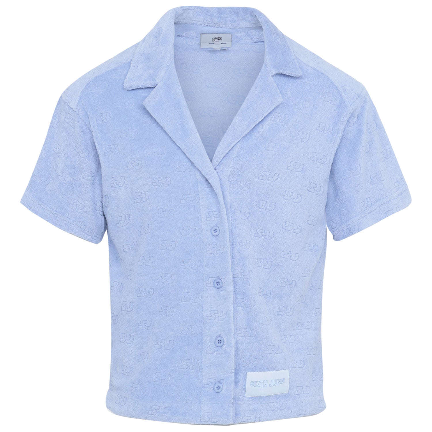 Sixth June - Chemise monogramme towel Bleu