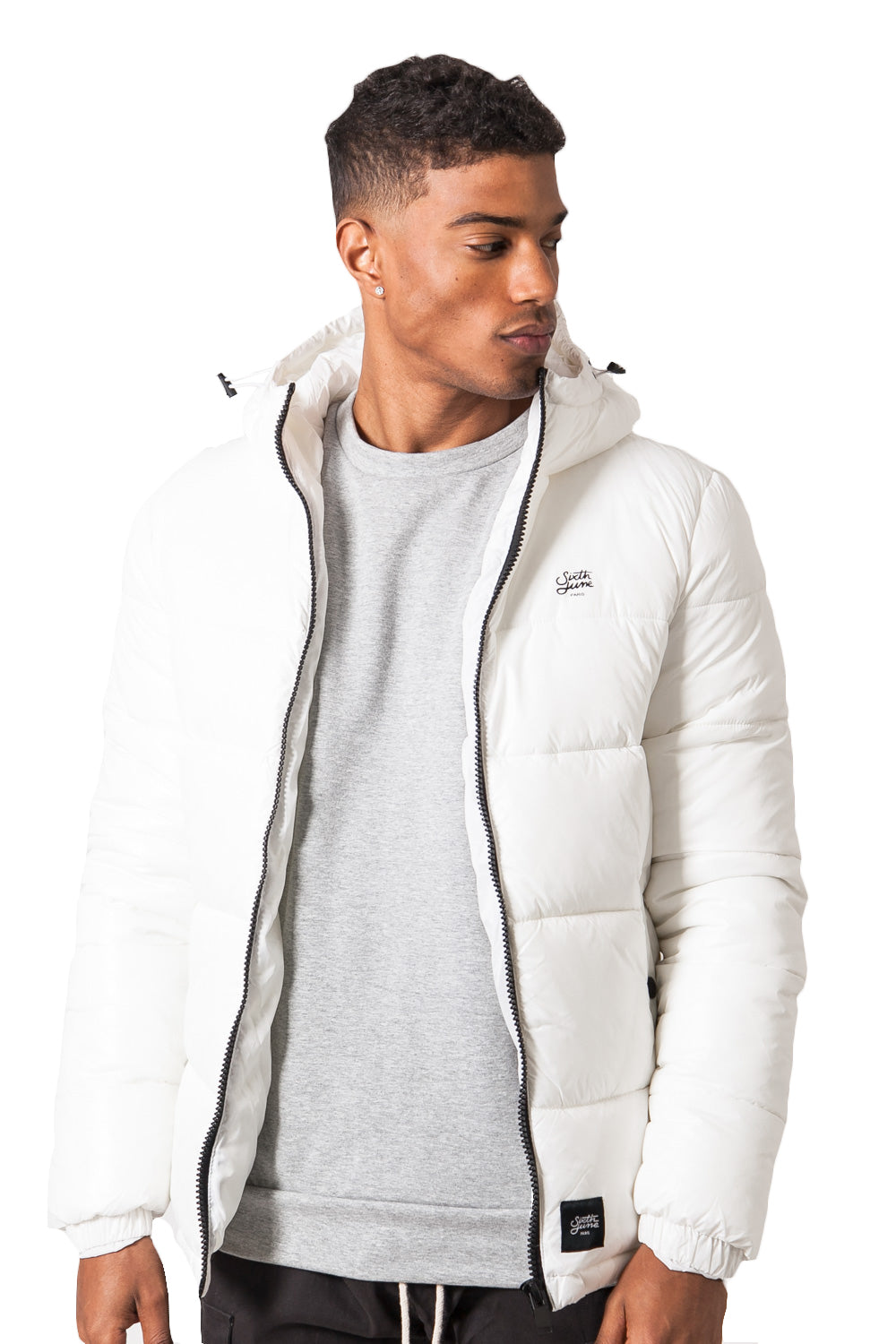 Sixth June - Doudoune brillante logo blanc