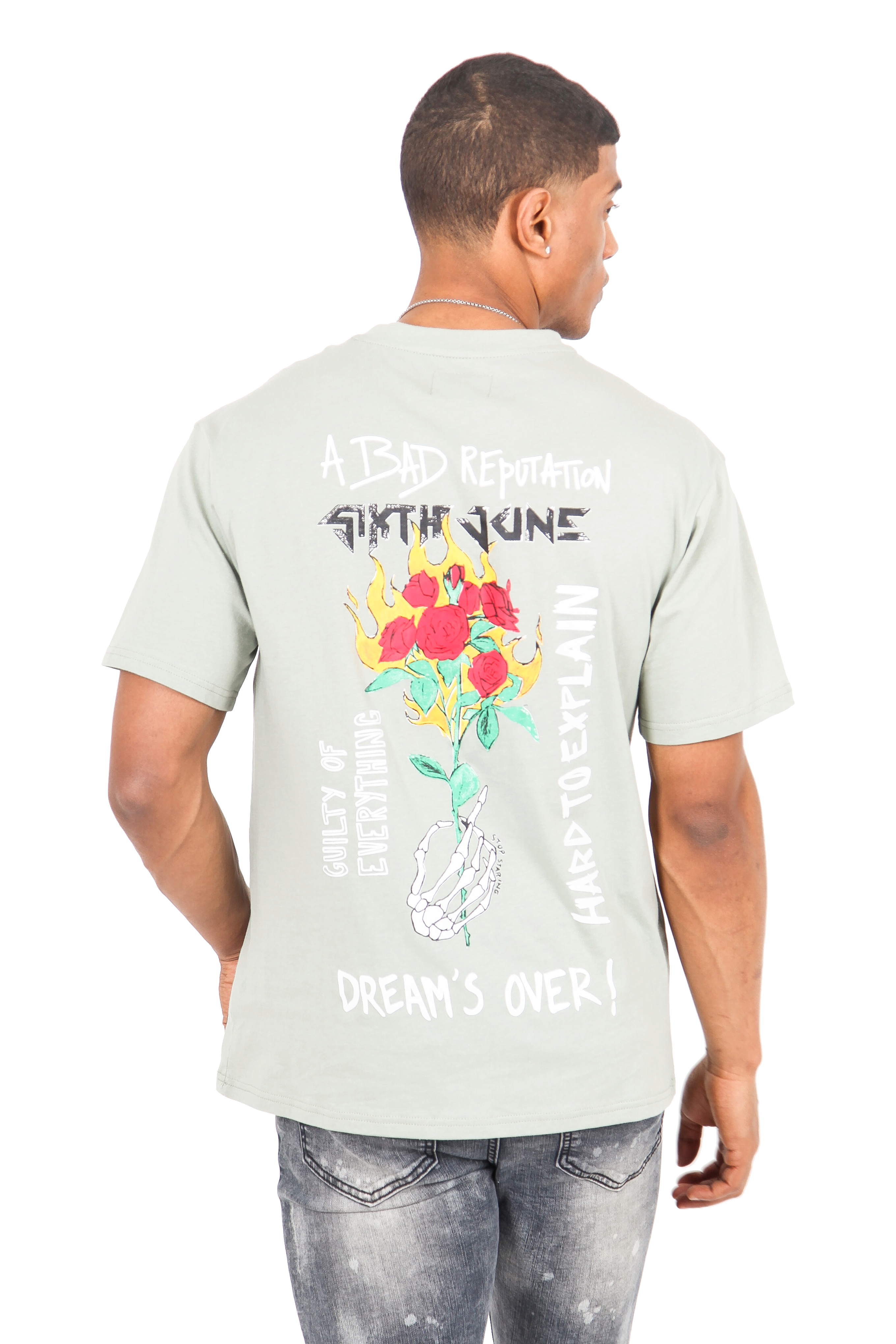 Sixth June - T-shirt "bad reputation" hard rock vert