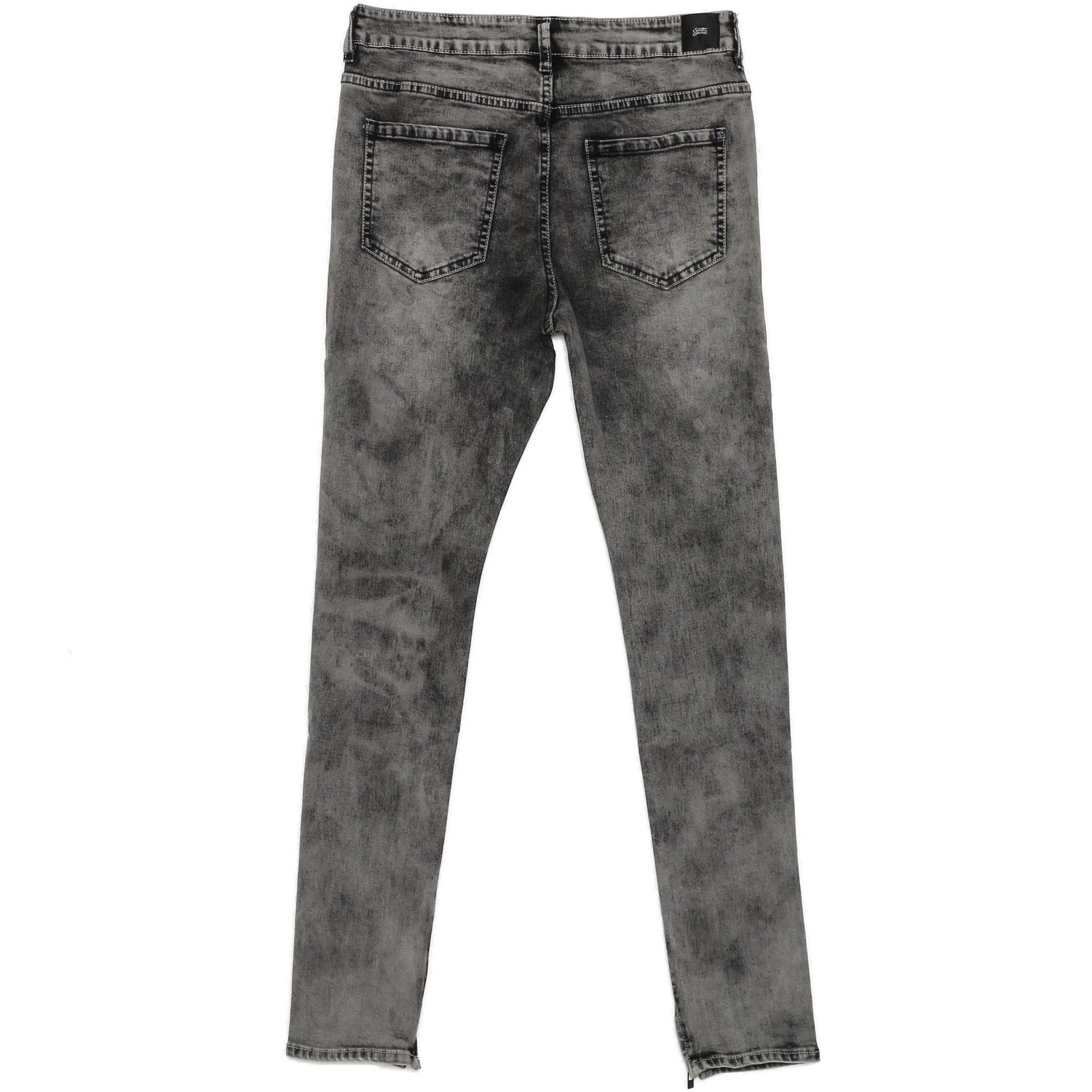 Sixth June - Jean zip usé gris foncé