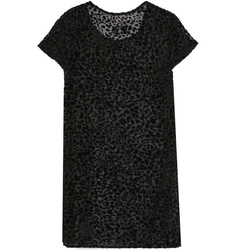 Sixth June - Robe léopard transparente noir