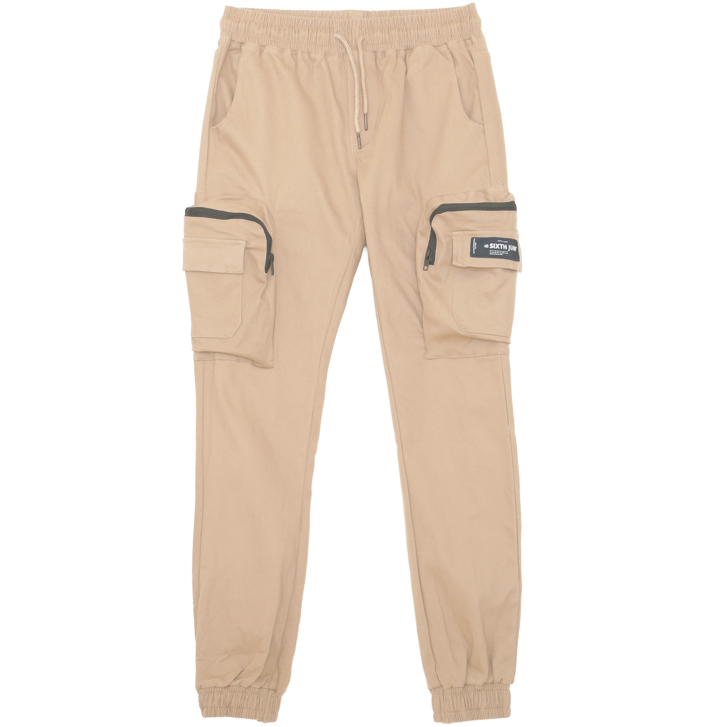Pantalon poches cargo beige
