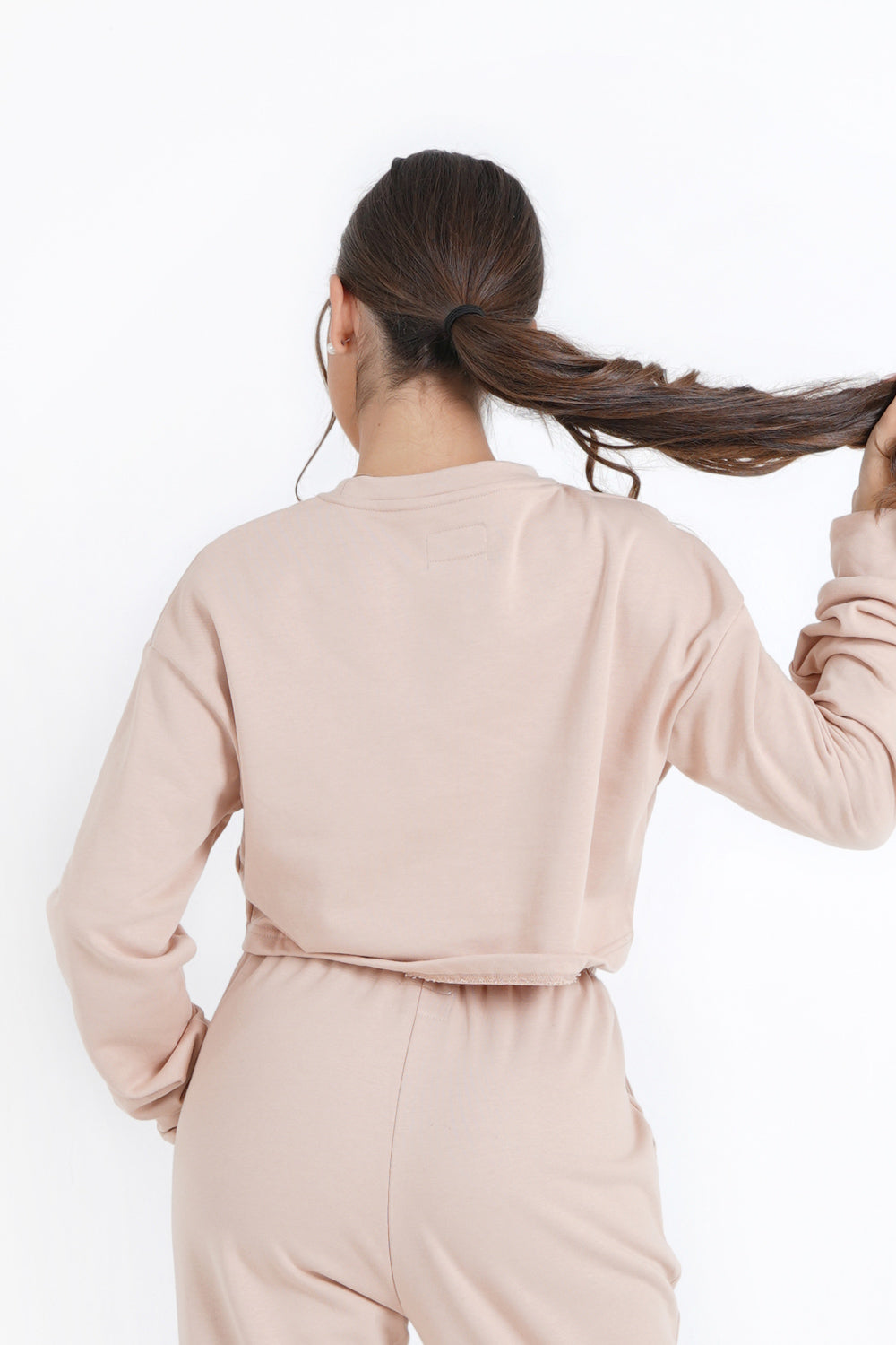 Sixth June - HELENA BU | Sweatshirt court Beige clair