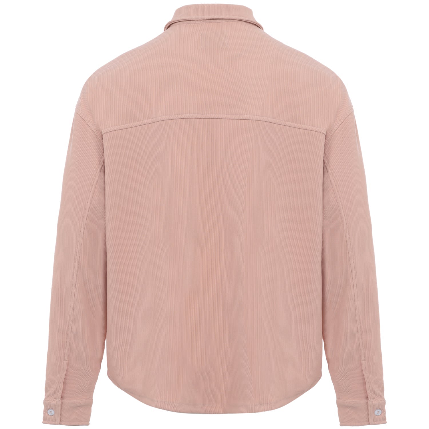 Beigefarbenes, lockeres Hemd mit Falten